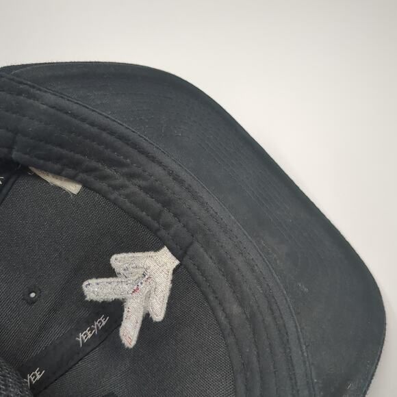 Yee Yee Logo USA Flag Snapback Trucker Hat Black One Size Mesh Back - Picture 7 of 8
